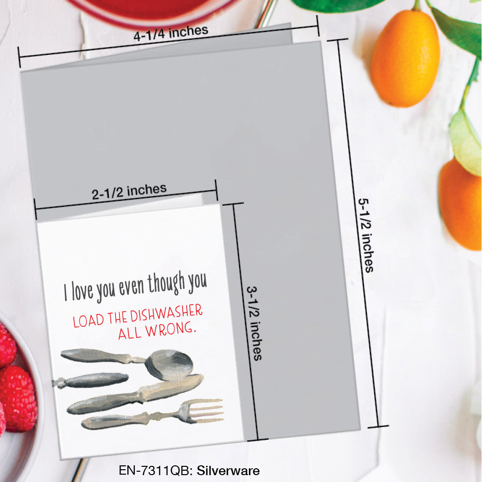 Silverware, Greeting Card (7311QB), Enclosure, www.printedcanvas.com