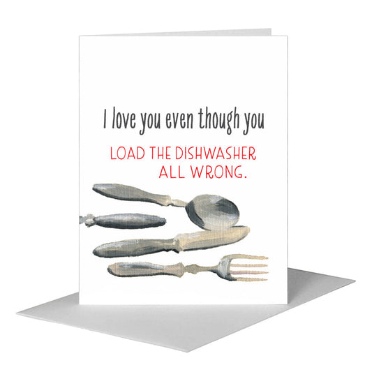 Silverware, Greeting Card (#7311QB) A2 Card Front, www.printedcanvas.com
