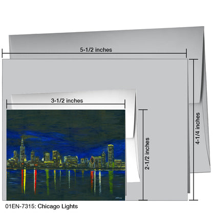 Chicago Lights, Greeting Card (7315), Enclosure, printedcanvas.com