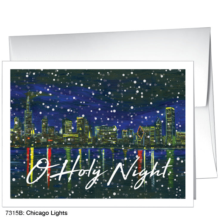 Chicago Lights, Greeting Card (7315B), A2, printedcanvas.com