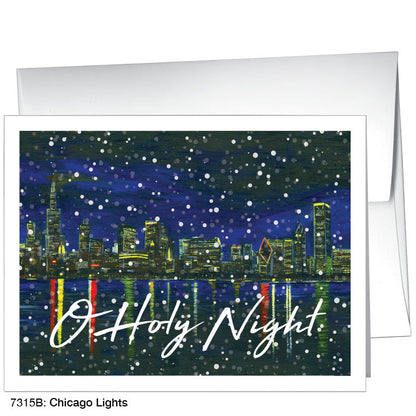 Chicago Lights, Greeting Card (7315B), A2, printedcanvas.com