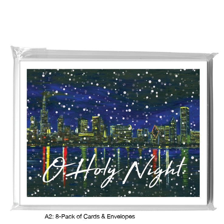 Chicago Lights, Greeting Card (7315B), A2 8-Pack, printedcanvas.com