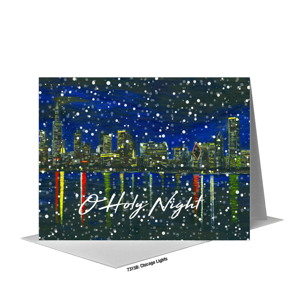 Chicago Lights, Greeting Card (#7315B)