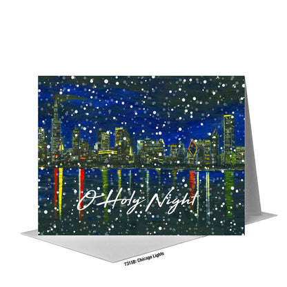 Chicago Lights, Greeting Card (#7315B)