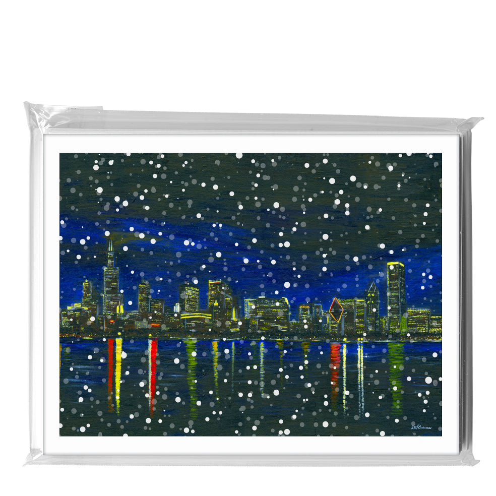Chicago Lights, Greeting Card (7315D), A2 8-Pack, printedcanvas.com