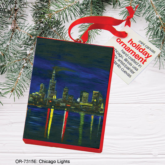 Chicago Lights, Ornament (OR-7315E), Front, printedcanvas.com