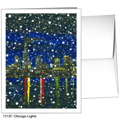 Chicago Lights, Greeting Card (7315F), A2, printedcanvas.com