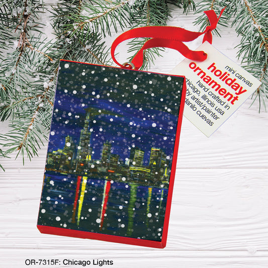 Chicago Lights, Ornament (OR-7315F), Front, printedcanvas.com