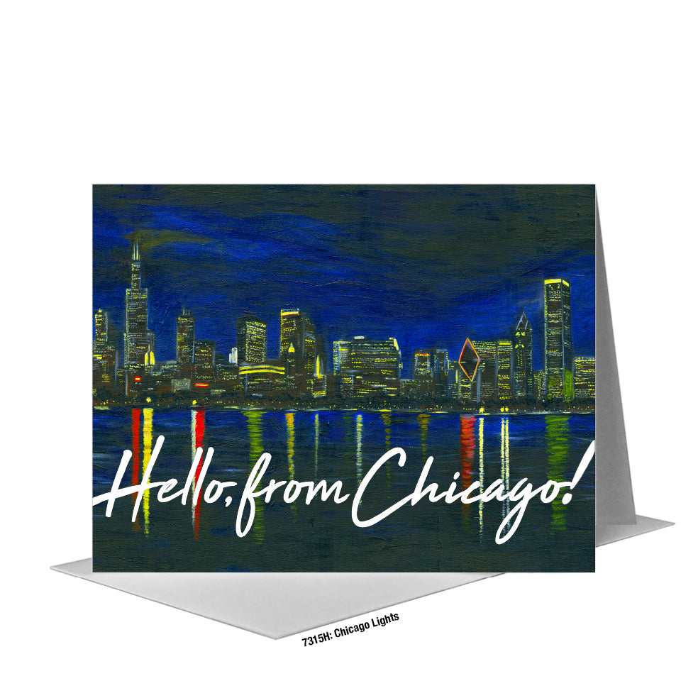 Chicago Lights, Greeting Card (#7315H)