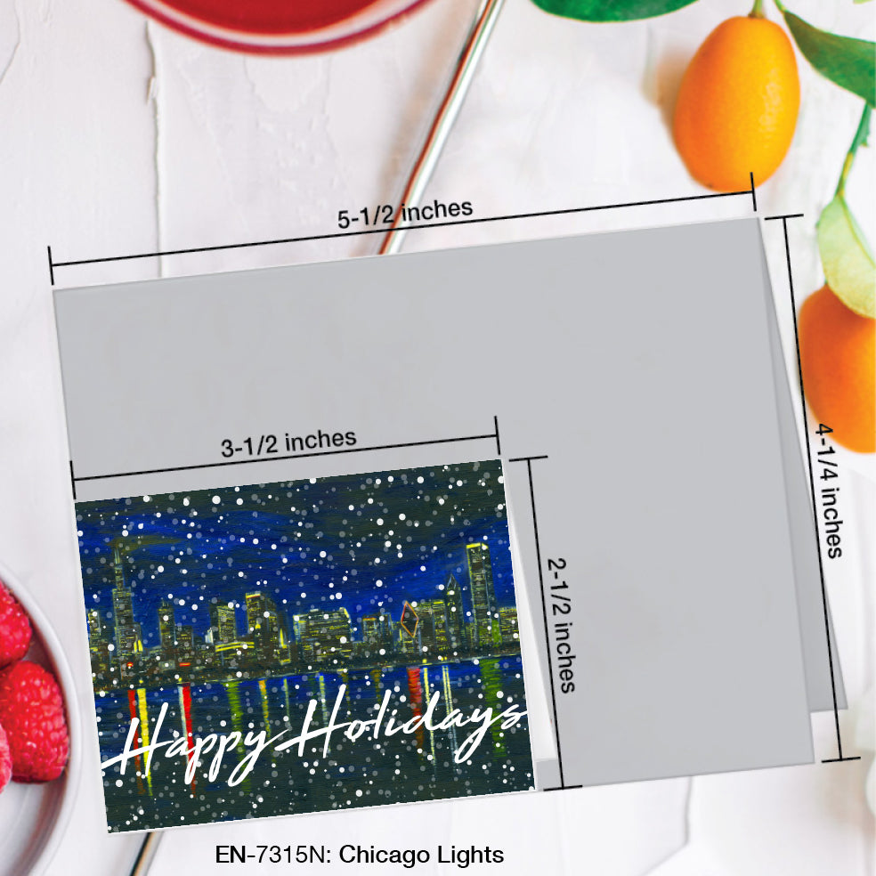Chicago Lights, Greeting Card (#7315N)