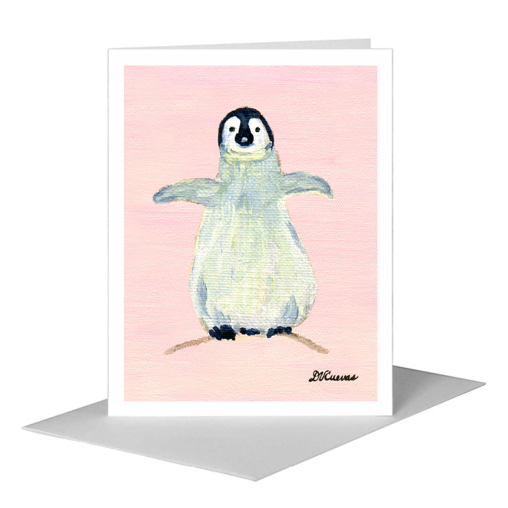 Penguins, Greeting Card (#7316KA) A2 Card Front, www.printedcanvas.com