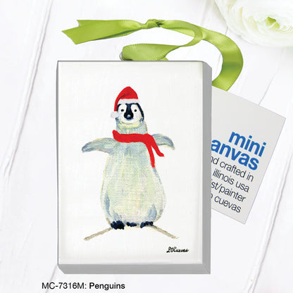 Penguins, Mini Canvas (MC-7316M), Front, printedcanvas.com