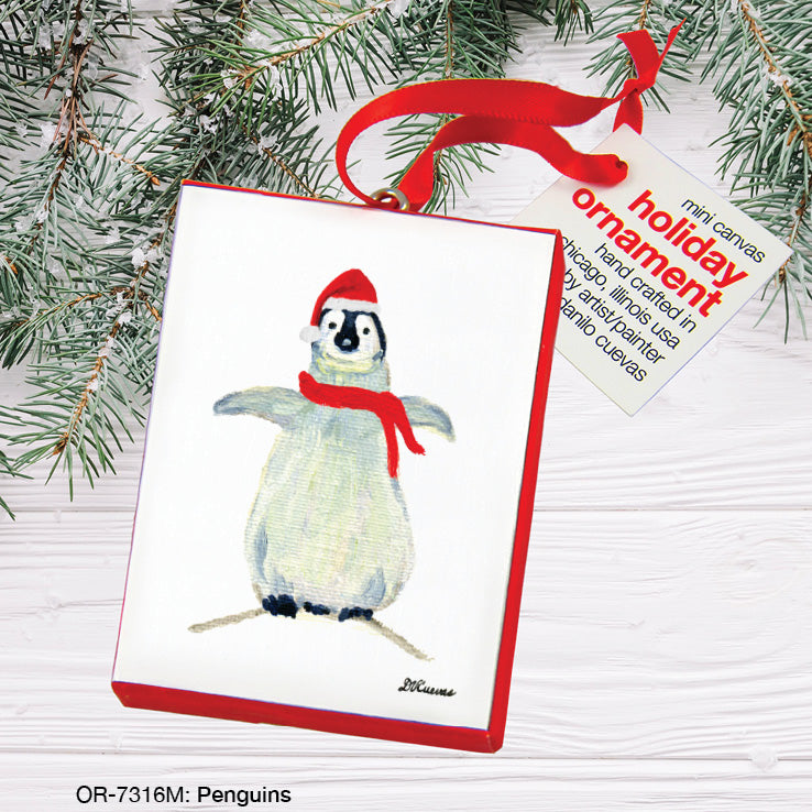 Penguins, Ornament (OR-7316M), Front, printedcanvas.com