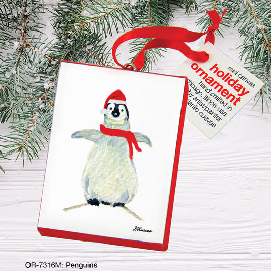 Penguins, Ornament (OR-7316M), Front, printedcanvas.com