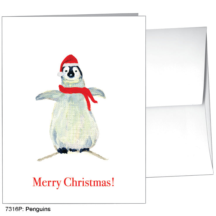 Penguins, Greeting Card (7316P), A2 Card, printedcanvas.com