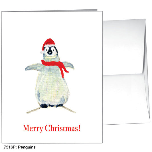Penguins, Greeting Card (7316P), A2, printedcanvas.com