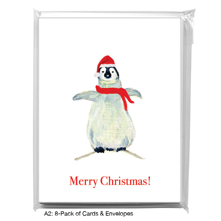 Penguins, Greeting Card (7316P), A2 8-Pack, printedcanvas.com