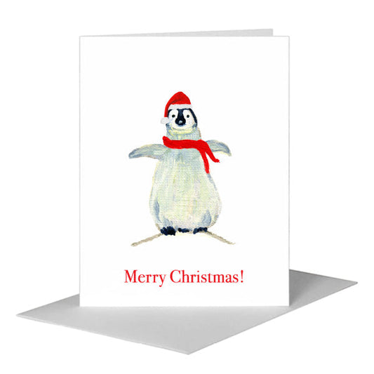 Penguins, Greeting Card (#7316P) A2 Card Front, www.printedcanvas.com