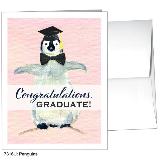 Penguins, Greeting Card (7316U)