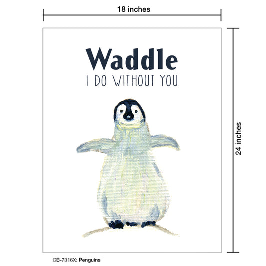 Penguins, Card Board (7316X)