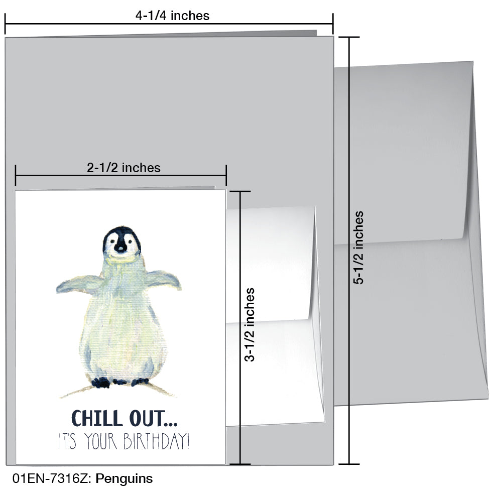 Penguins, Greeting Card (7316Z)
