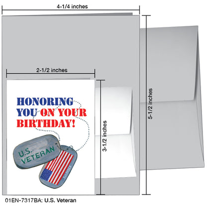 U.S. Veteran, Greeting Card (#7317BA)
