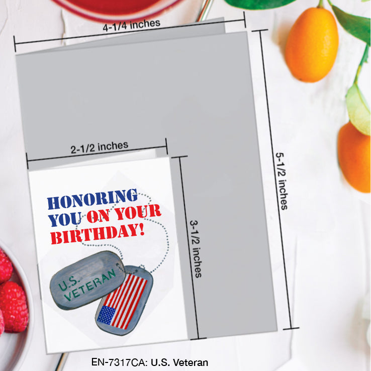 U.S. Veteran, Greeting Card (#7317CA)