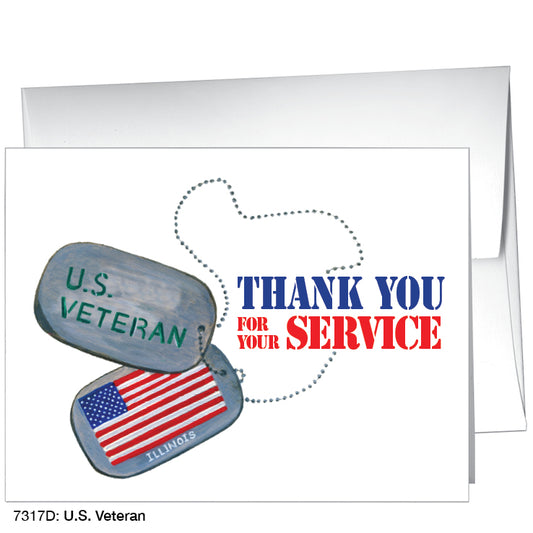 U.S. Veteran, Greeting Card (#7317D)