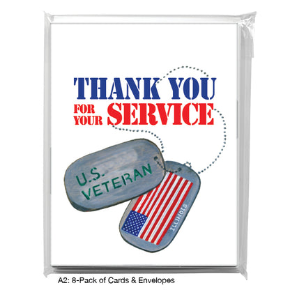 U.S. Veteran, Greeting Card (#7317DA)