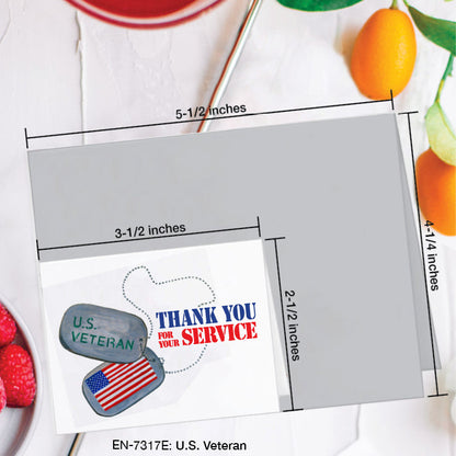 U.S. Veteran, Greeting Card (#7317E)