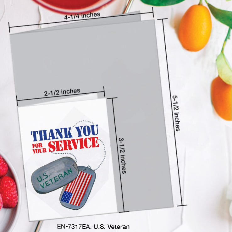 U.S. Veteran, Greeting Card (#7317EA)
