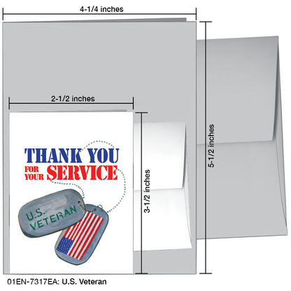 U.S. Veteran, Greeting Card (#7317EA)