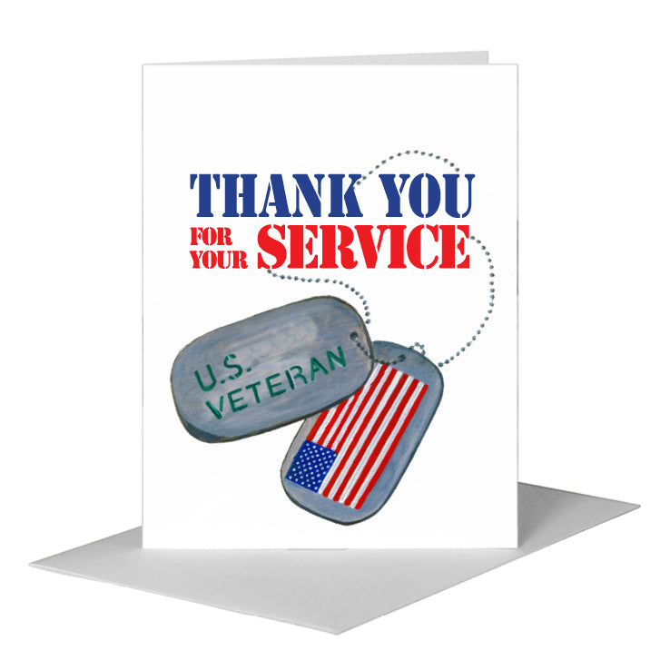 U.S. Veteran, Greeting Card (#7317EA) A2 Card Front, www.printedcanvas.com