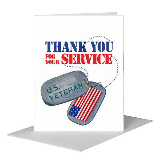 U.S. Veteran, Greeting Card (#7317EA) A2 Card Front, www.printedcanvas.com