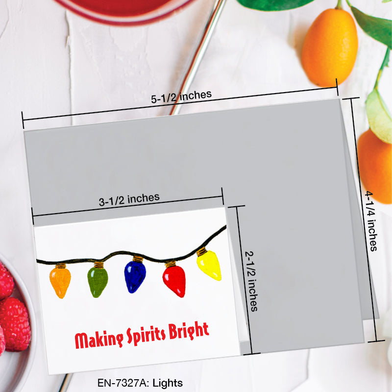 Lights, Greeting Card (7327A), Enclosure Card, www.printedcanvas.com