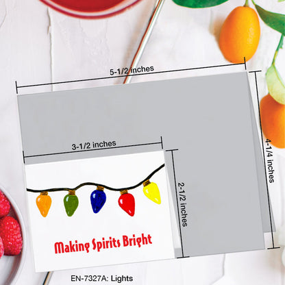 Lights, Greeting Card (7327A), Enclosure Card, www.printedcanvas.com