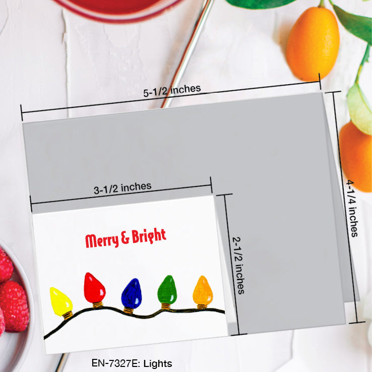 Lights, Greeting Card (7327E), Enclosure Card, www.printedcanvas.com