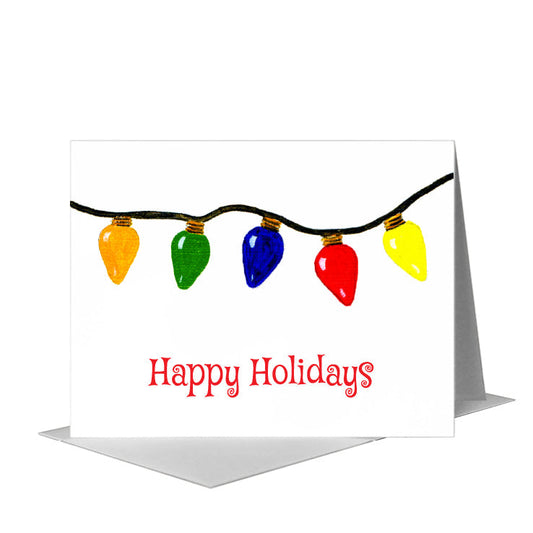 Lights, Greeting Card (#7327J) A2 Card Front, www.printedcanvas.com