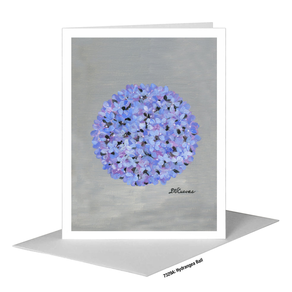 Hydrangea Ball, Greeting Card (#7329A)