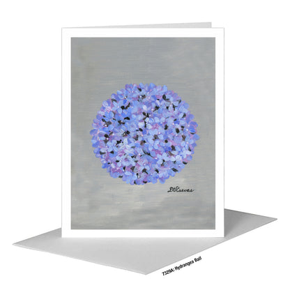 Hydrangea Ball, Greeting Card (#7329A)