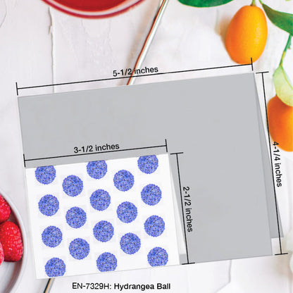 Hydrangea Ball, Greeting Card (7329H), Enclosure Card, www.printedcanvas.com