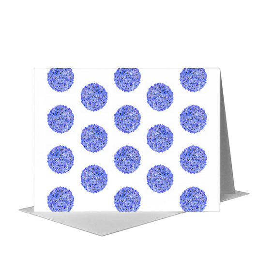 Hydrangea Ball, Greeting Card (#7329H) A2 Card Front, www.printedcanvas.com