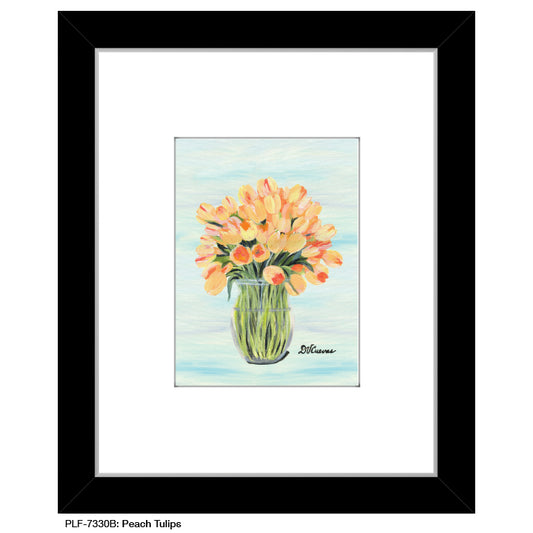 Peach Tulips, Print (#7330B)