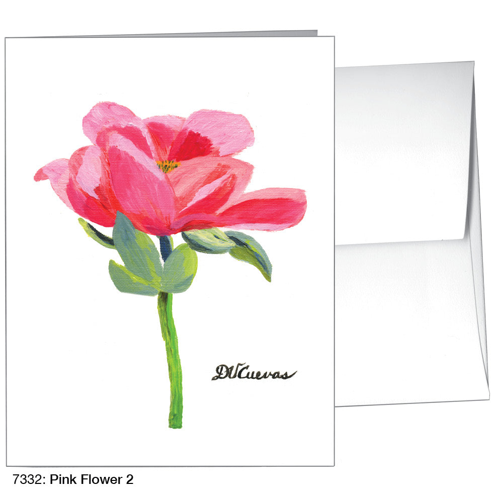 Pink Flower 2, Greeting Card (7332)