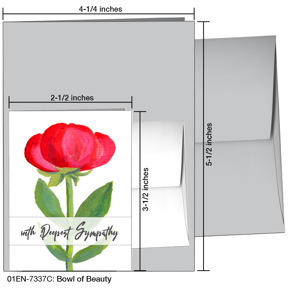 Bowl of Beauty, Greeting Card (7337C), Enclosure, printedcanvas.com