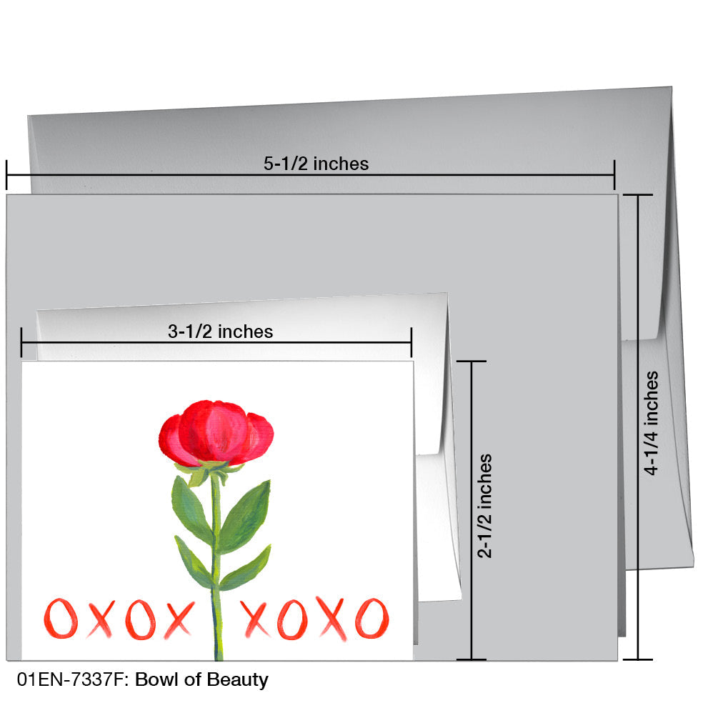 Bowl of Beauty, Greeting Card (7337F), Enclosure, printedcanvas.com