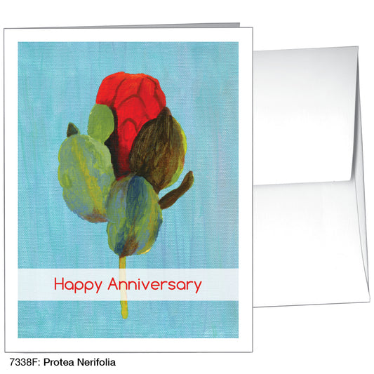 Protea Nerifolia, Greeting Card (7338F)