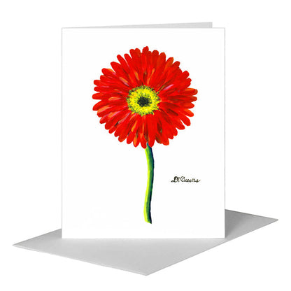 Gerber Bright Red, Greeting Card (#7346AJ), A2 Card Front, www.printedcanvas.com