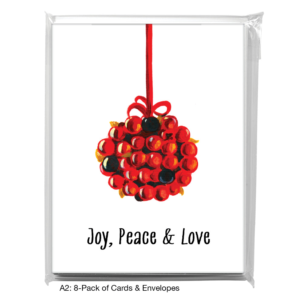 Mistletoe, Greeting Card (7349A), A2 8-Pack, printedcanvas.com