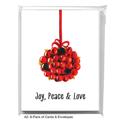Mistletoe, Greeting Card (7349A), A2 8-Pack, printedcanvas.com